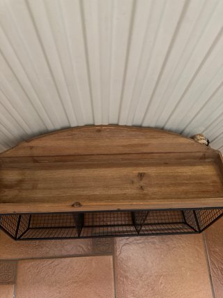 Estante industrial vintage metal y madera