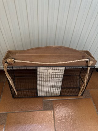 Estante industrial vintage metal y madera