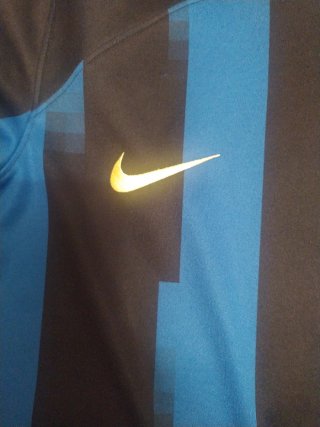 Camiseta Fútbol Inter Nike Negra y Azul