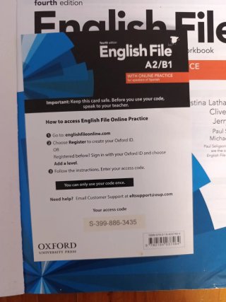 Libro de inglés A2/B1 escuela oficial de idiomas