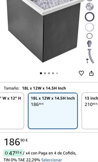 Nevera exterior VEVOR con desagüe NUEVA