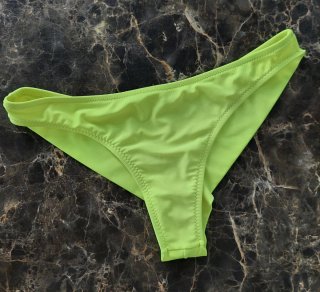 Set 3 slip bikini nero e giallo fluo