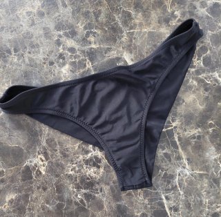 Set 3 slip bikini nero e giallo fluo
