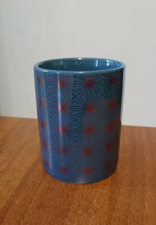 Bicchiere in ceramica decorato