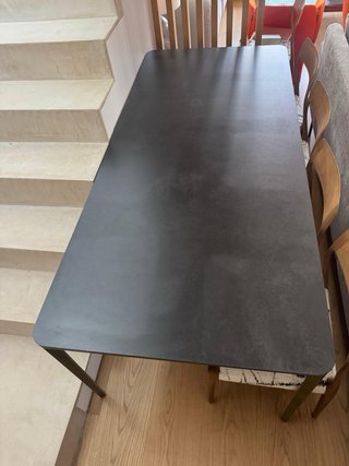 Mesa comedor lujo cerámica y bronce