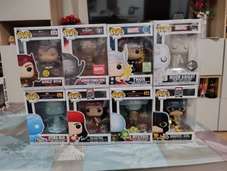 Lote 8 Funko Pop originales de Marvel