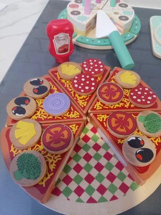 Lote Juguetes Madera: Pizza y Tarta