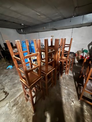 Lote Sillas Altas Madera varios modelos