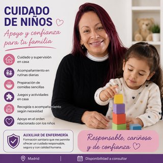 Cuidado de niños y apoyo a familias