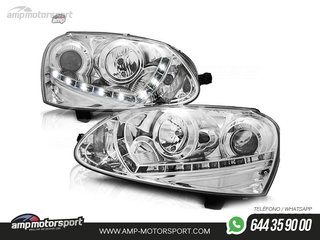 FAROS DELANTEROS LUZ DIURNA LED PARA VOLKSWAGEN GOLF 5 2003-2008