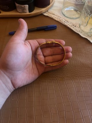 Pulsera Hermès H azul y Dorada