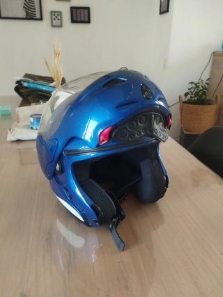 Casco Modular Moto Talla S Azul