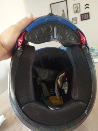 Casco Modular Moto Talla S Azul