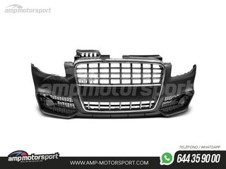 PARAGOLPES DELANTERO PARA AUDI A4 B7 LOOK S4 CROMO CON PDC/SRA