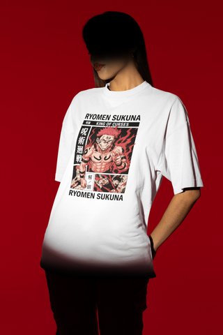 Camiseta Estampada Jujutsu Kaisen Sukuna