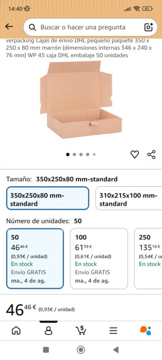 Pack Cajas Automontables Marrones