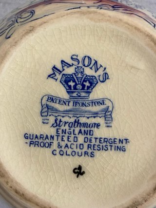 Vaso Mason's Ceramica Vintage Floreale