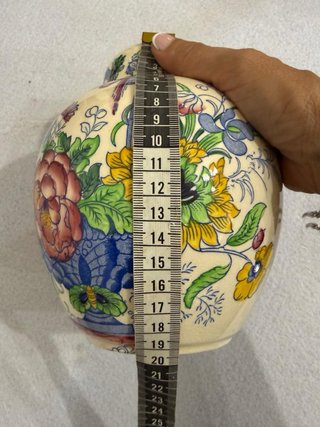 Vaso Mason's Ceramica Vintage Floreale