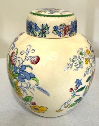 Vaso Mason's Ceramica Vintage Floreale
