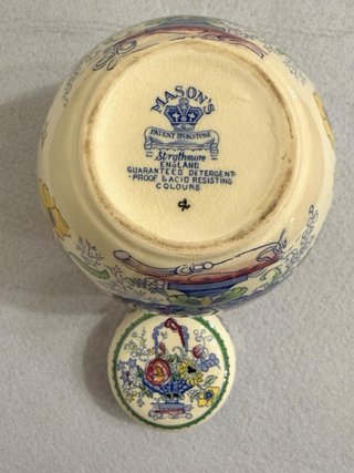 Vaso Mason's Ceramica Vintage Floreale