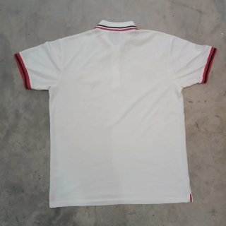 Vintage white Manchester United polo shirt for men