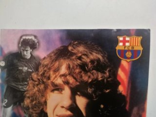Postal FC Barcelona Carles Puyol - Autógrafo