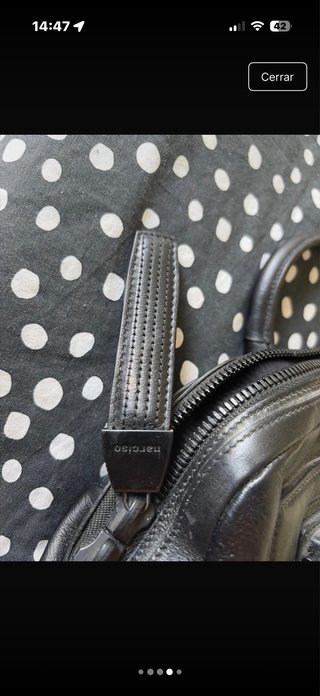Bolso de cuero Narciso Rodriguez negro