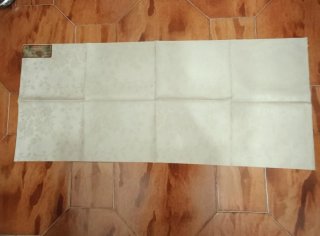 6 scampoli tessuto damascato cotone