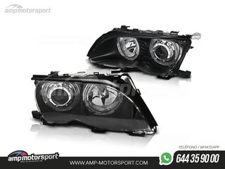 FAROS DELANTEROS OJOS DE ANGEL LED PARA BMW SERIE 3 E46 / BERLINA / TOURING