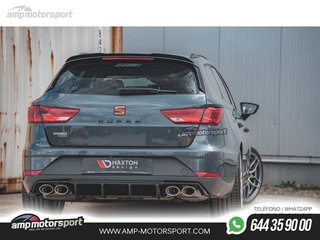 DIFUSOR TRASERO SEAT LEON 5F 2017-2020 NEGRO BRILLO