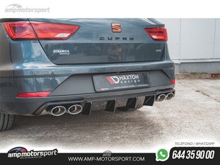 DIFUSOR TRASERO SEAT LEON 5F 2017-2020 NEGRO BRILLO