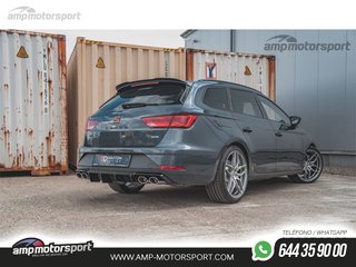 DIFUSOR TRASERO SEAT LEON 5F 2017-2020 NEGRO BRILLO