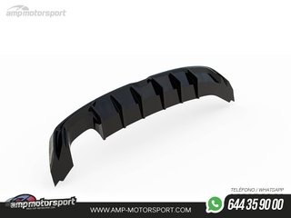 DIFUSOR TRASERO SEAT LEON 5F 2017-2020 NEGRO BRILLO