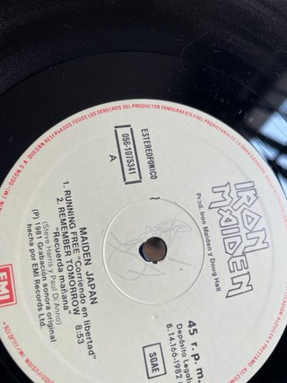 Iron Maiden Maiden Japan Mini LP (Spain)