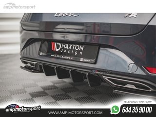 DIFUSOR TRASERO SEAT LEON MK4 2020-- NEGRO MATE