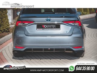 DIFUSOR TRASERO TOYOTA COROLLA MK7 2019-- NEGRO MATE