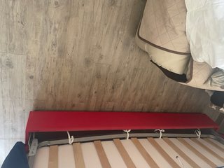 Sofá-cama tela y madera playa Xilxes