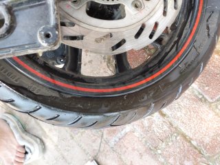 Rueda 120/70-14 con llanta y disco