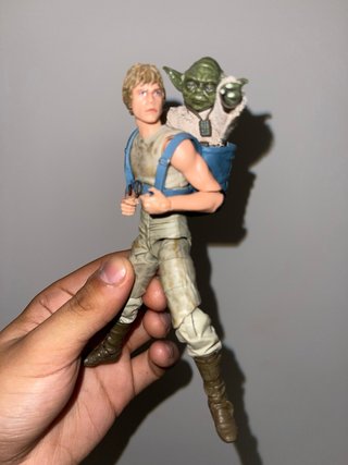 Figura Luke Skywalker y Yoda Black Series