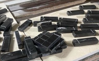 6 Reposacubiertos Mármol Negro por encargo
