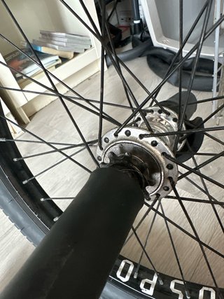 Rueda trasera BMX con pegs