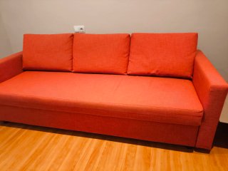 Sofá Cama 3 plazas Friheten Ikea Naranja