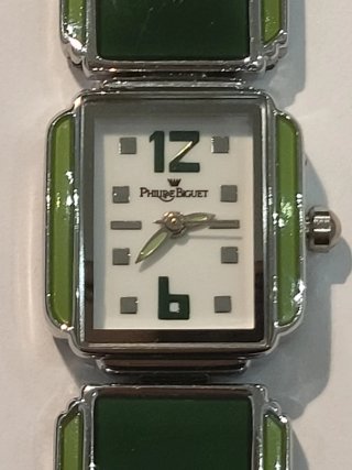 Reloj Philipe Biguet Pulsera Verde y Plata