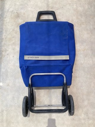 Carro de la compra azul