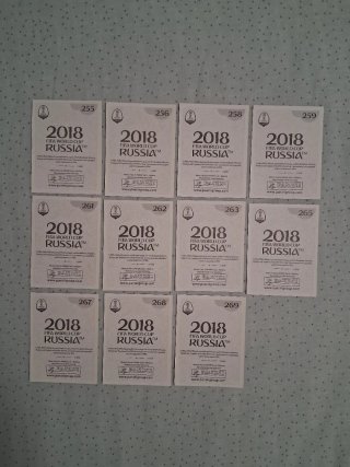 11 Cromos Dinamarca Rusia 2018