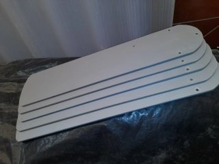 Aspas Ventilador Techo Metal Plateado