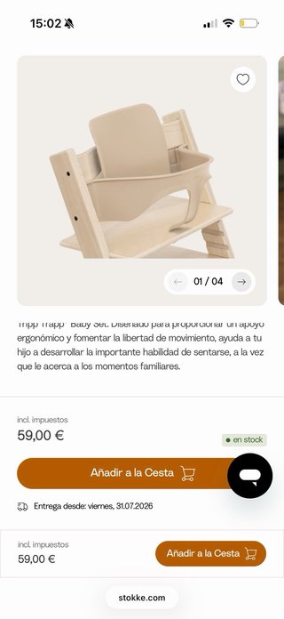 Baby Set Stokke Beige