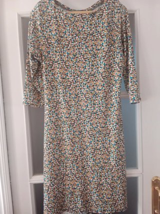 Vestido colorido con manchas Talla XL