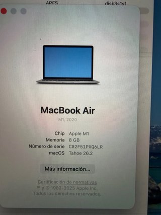 MacBook Air M1 2020 8GB RAM 512GB SSD