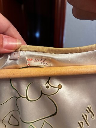Vestido seda salvaje dorado talla S